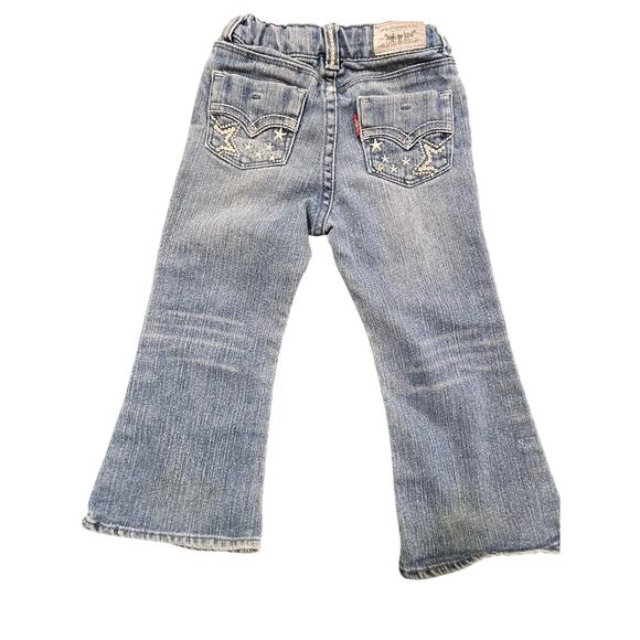 Levi’s Girls Bootcut Jeans Size 3T Regular | Light Wash Embroidered - Picture 2 of 5
